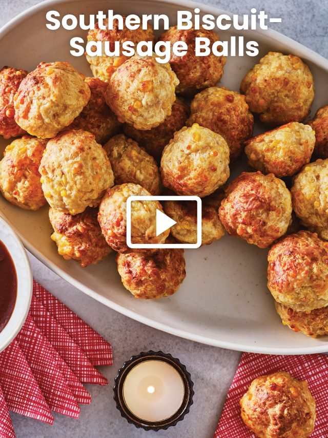 Southern Biscuit-Sausage Balls | Savory