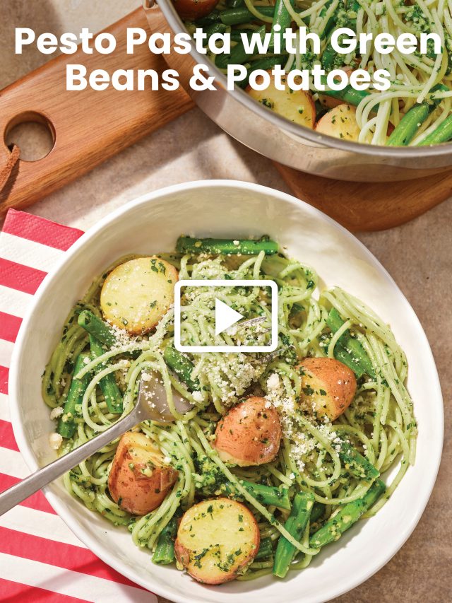 Pesto Pasta With Green Beans & Potatoes | Savory