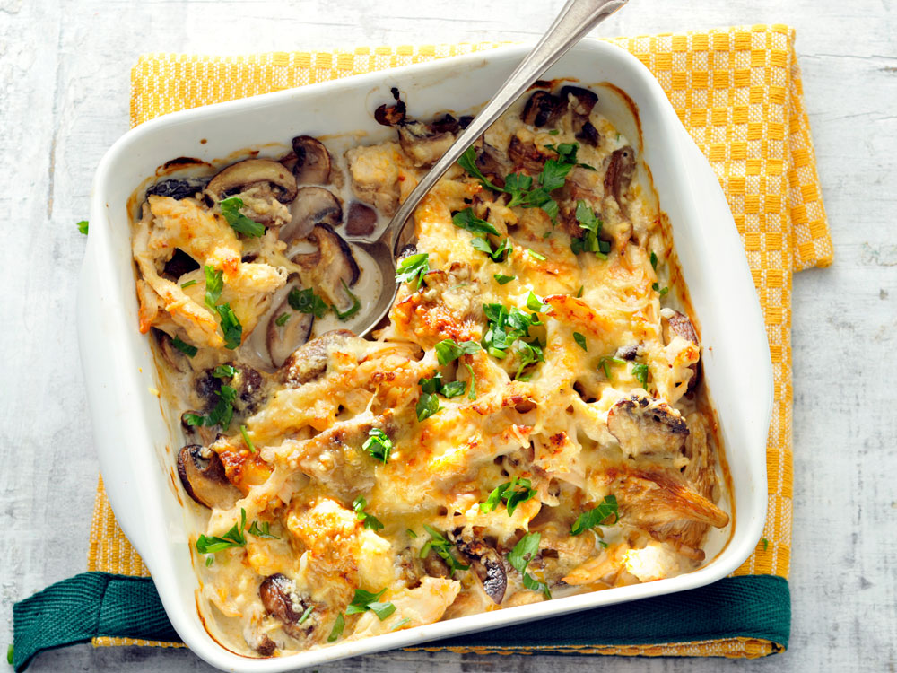 Chicken and Mushroom Gratin | Savory