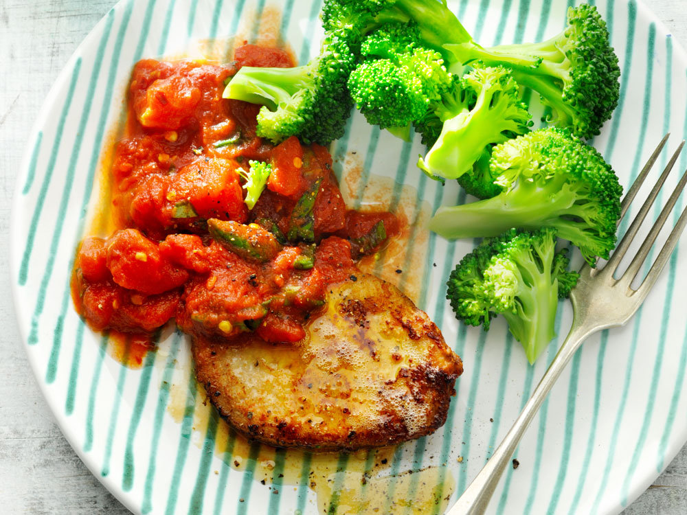 Pork Scallopini In Marinara Sauce Savory