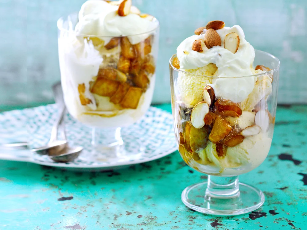 Toasted Almond Ice Cream Sundae Recipe