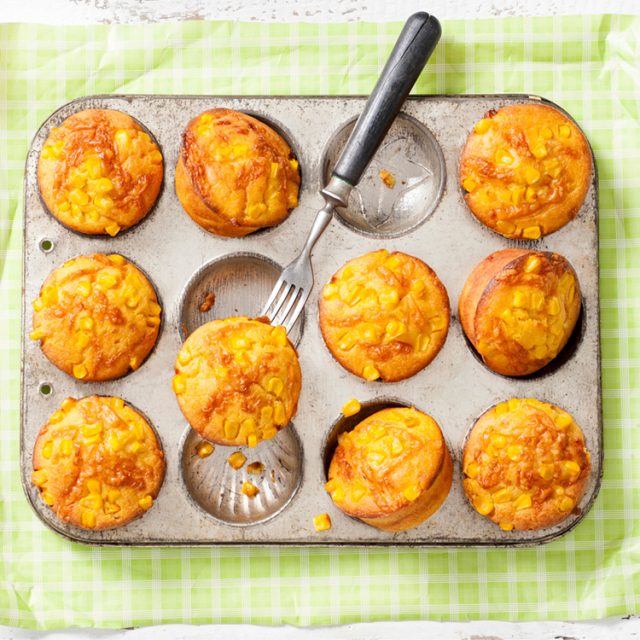 Cheesy Corn Muffins | Savory