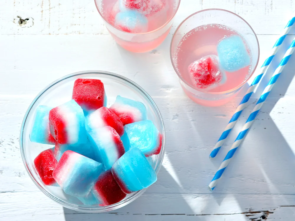 Colored Ice Cubes: How to Make Red, White and Blue Ice Cubes - Thrillist