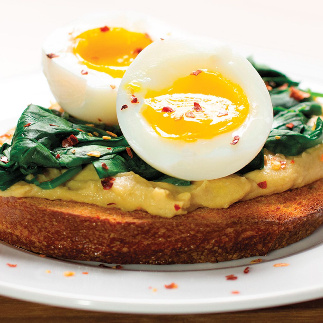 Sabra® Soft-Boiled Egg & Spinach Toast | Savory