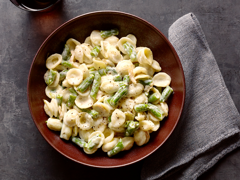 Creamy Orecchiette and Green Beans