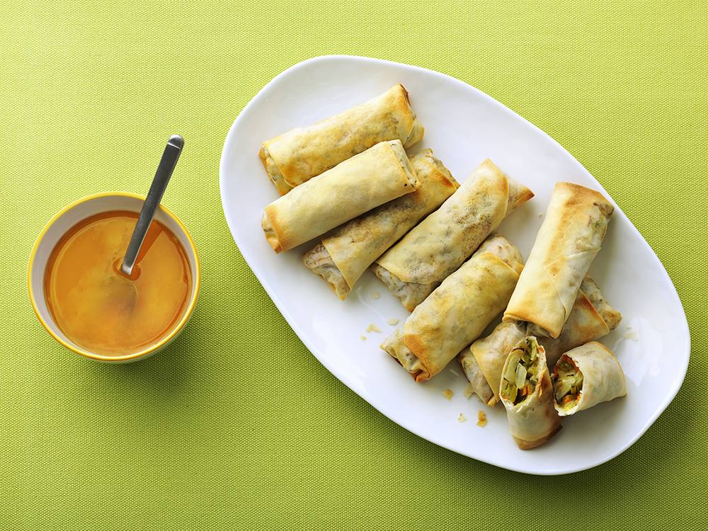 Veg Spring Rolls (Deep Fried and Air Fried) - My Food Story