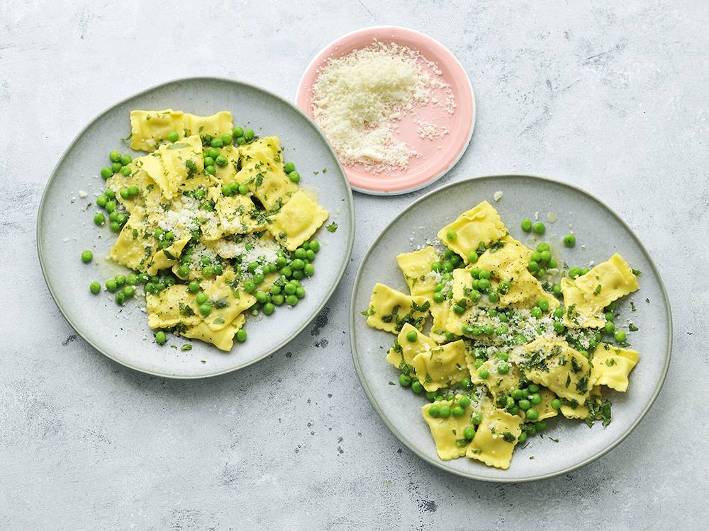 Ravioli with Peas and Mint | Savory