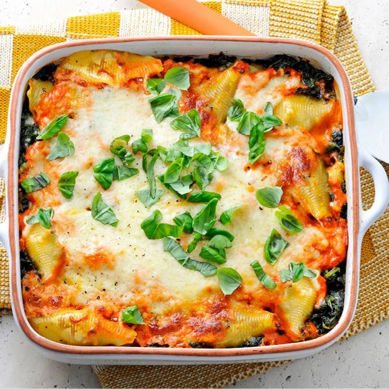 Stuffed Shells alla Vodka with Spinach | Savory