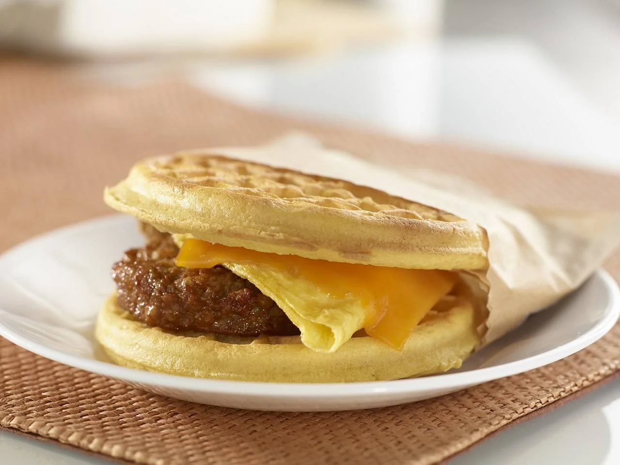 Sausage, Egg, and Cheese Sandwich Recipe - L'Eggo With Eggo®