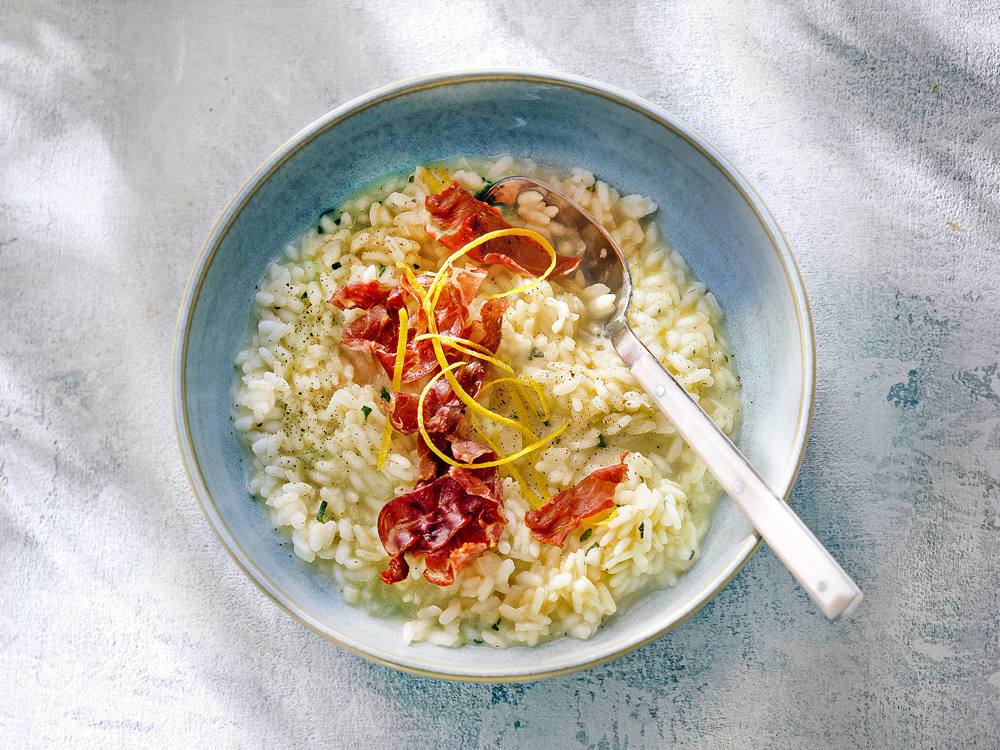 Pressure Cooker Risotto with Lemon, Leeks & Tarragon