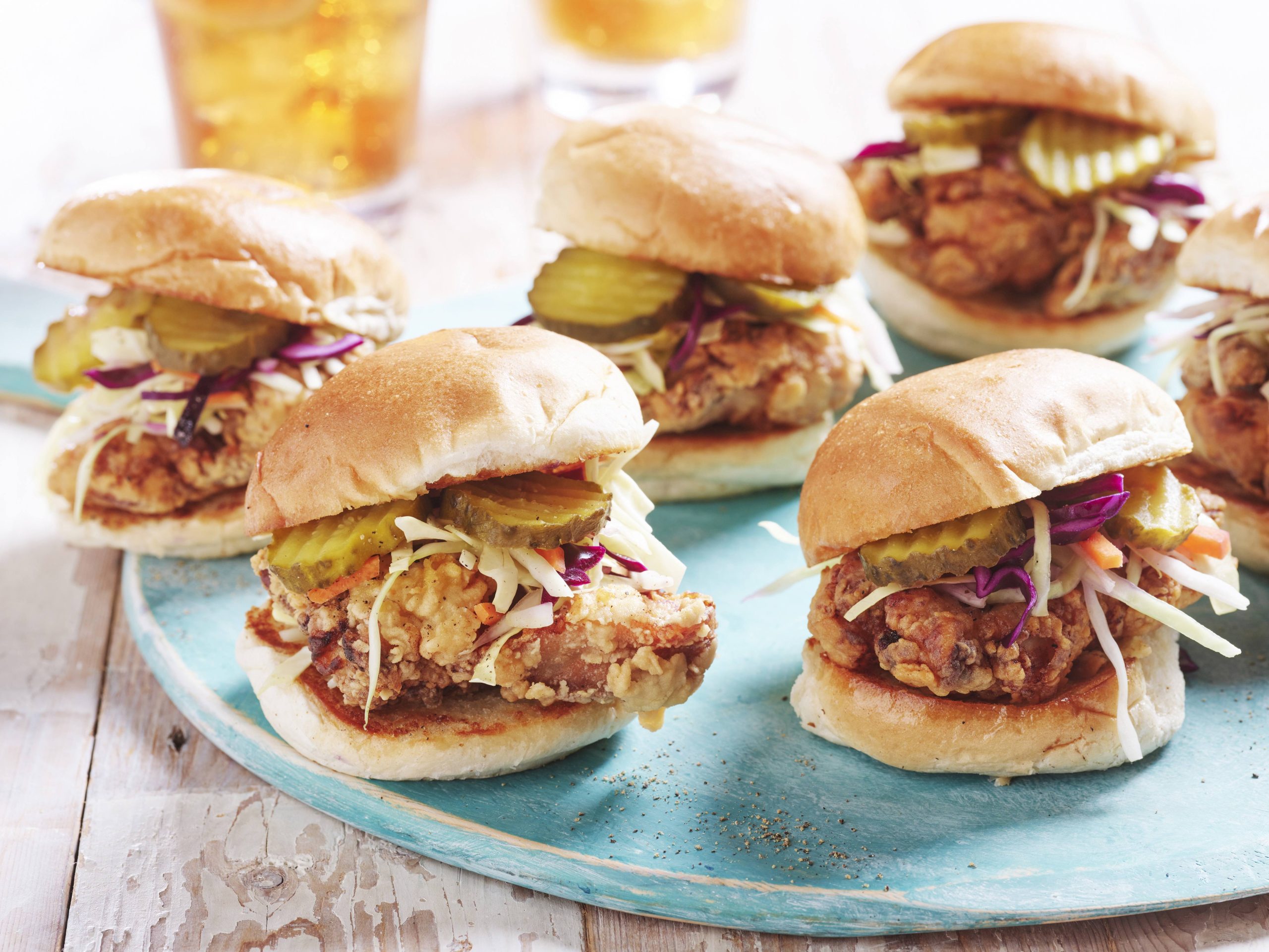 Fried Chicken Sliders Savory