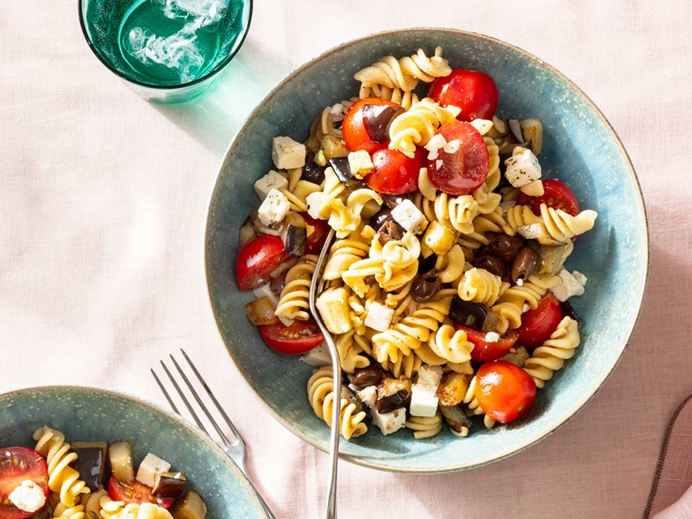 Rotini with Eggplant and Feta | Savory