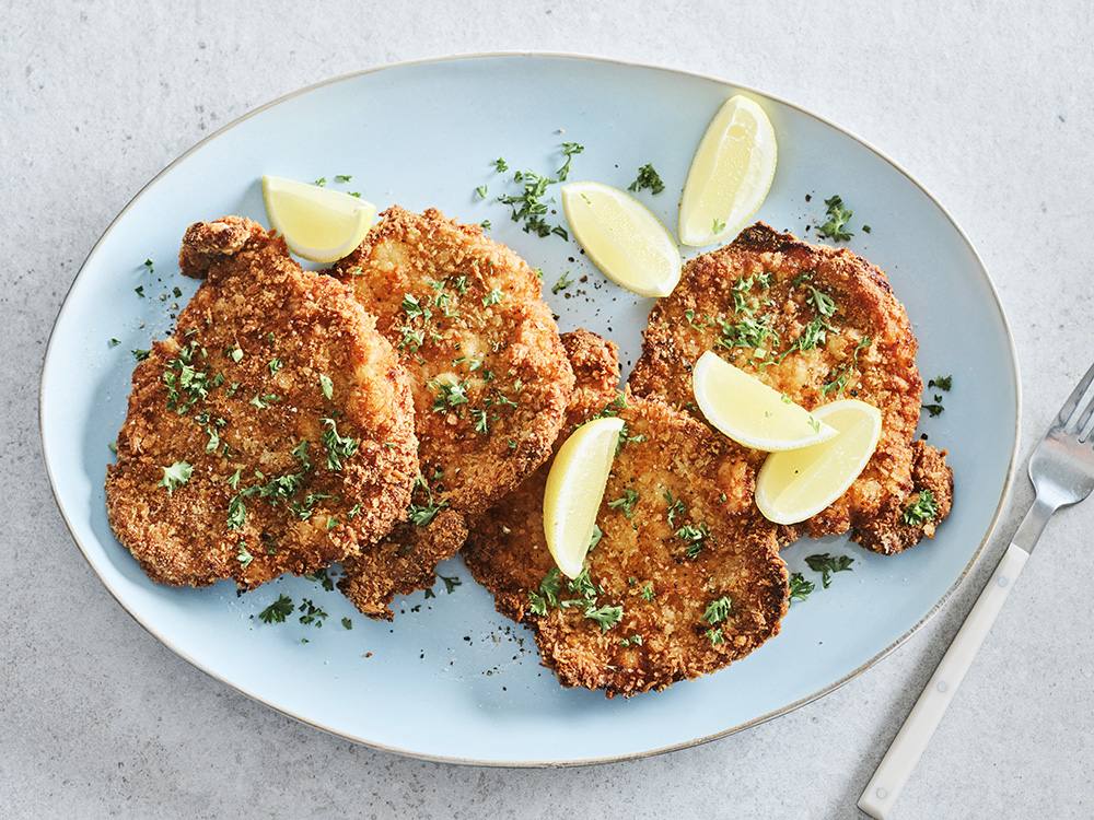 Air-Fried Gluten-Free Pork Schnitzel | Savory