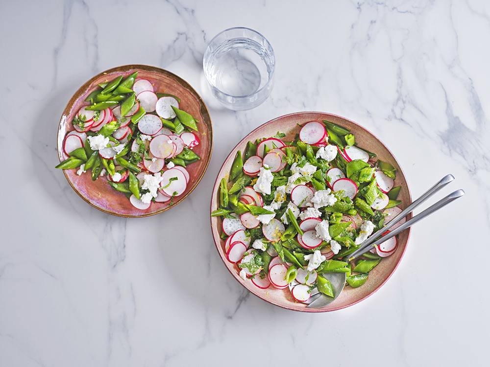 Best Minty Radishes and Snap Peas Recipe - How to Make Minty