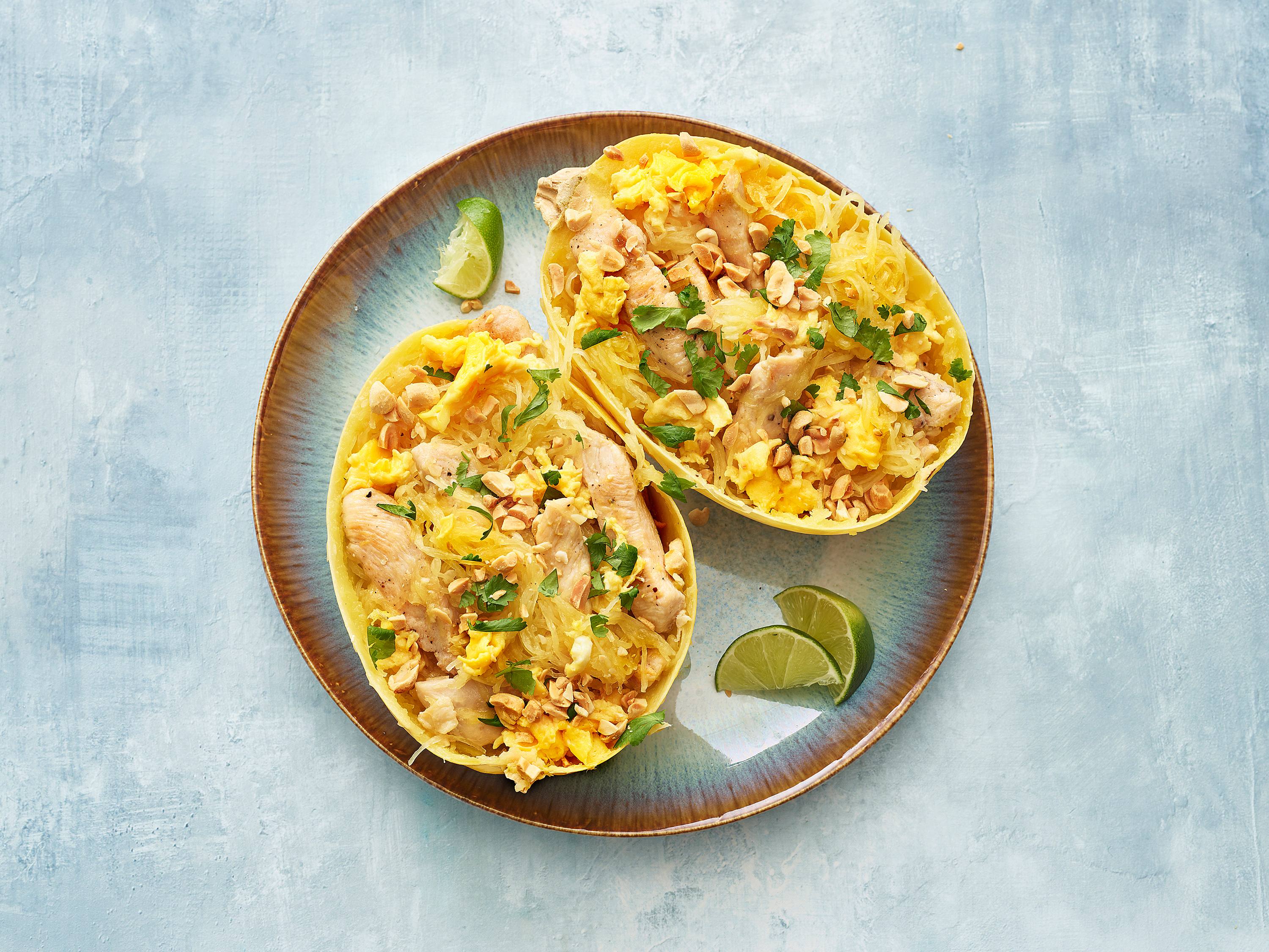 instant-pot-spaghetti-squash-pad-thai-with-chicken-savory