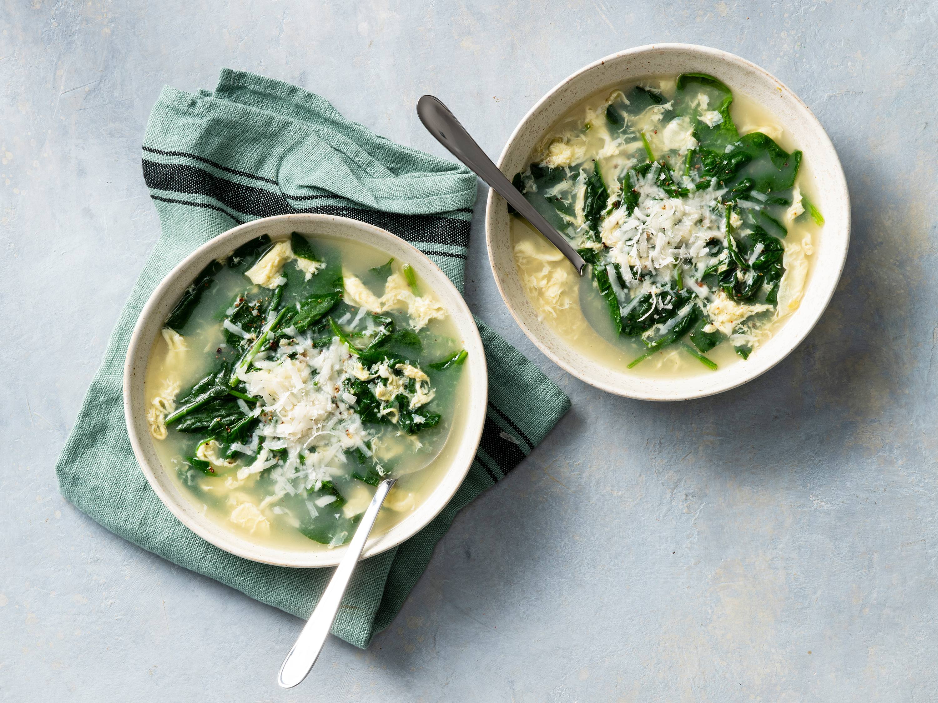 Stracciatella Soup with Spinach | Savory