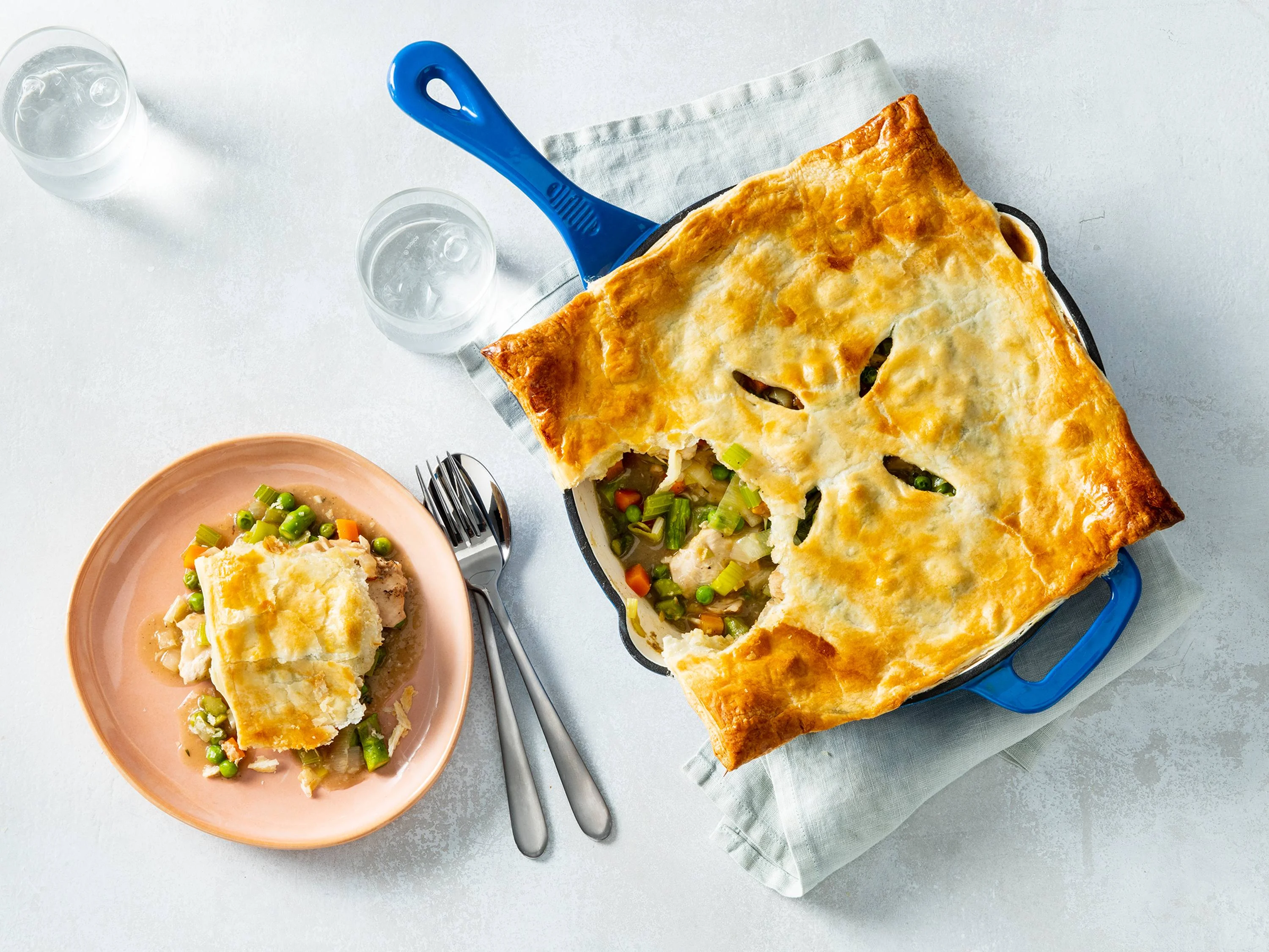 Skillet Chicken Pot Pie Recipe