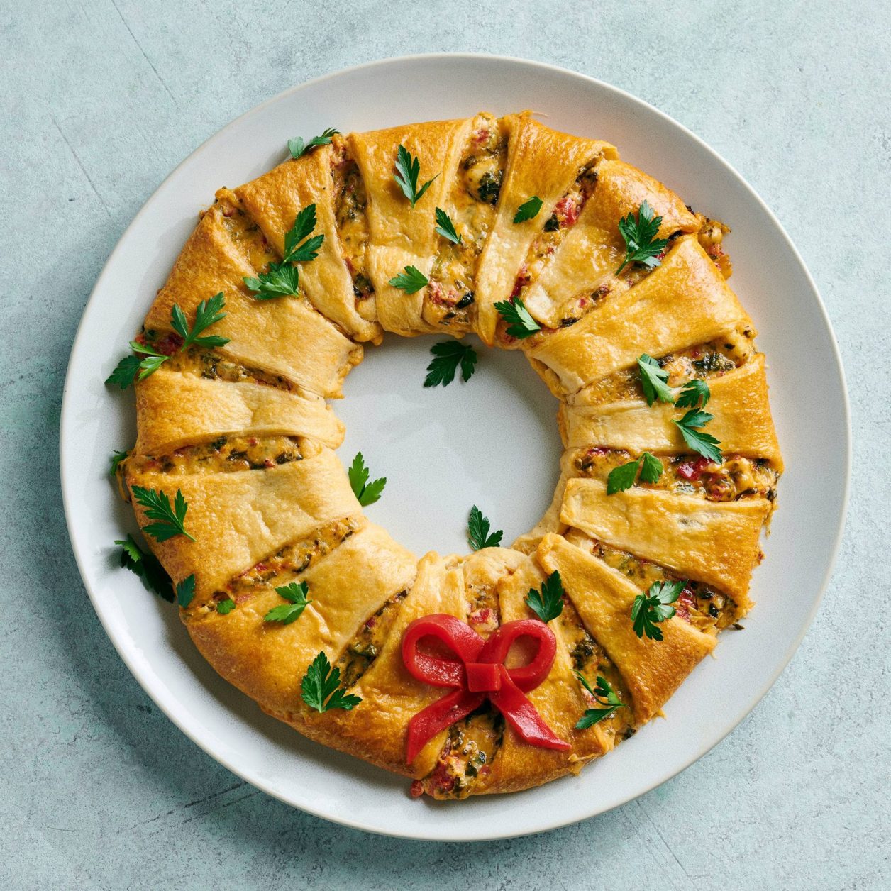 Spinach-Artichoke Wreath | Savory