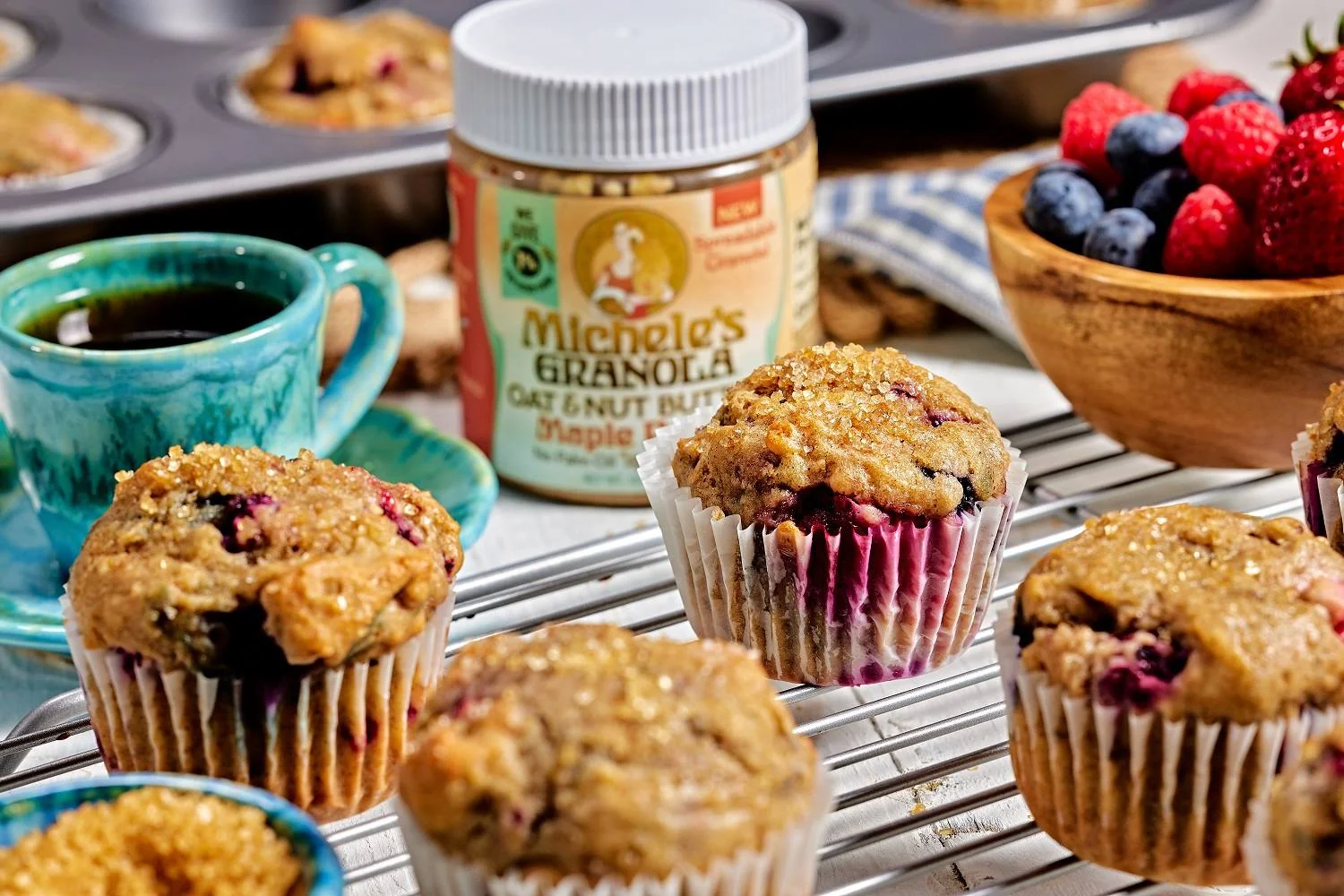 Michele s Granola Oat Nut Butter Berry Breakfast Muffins