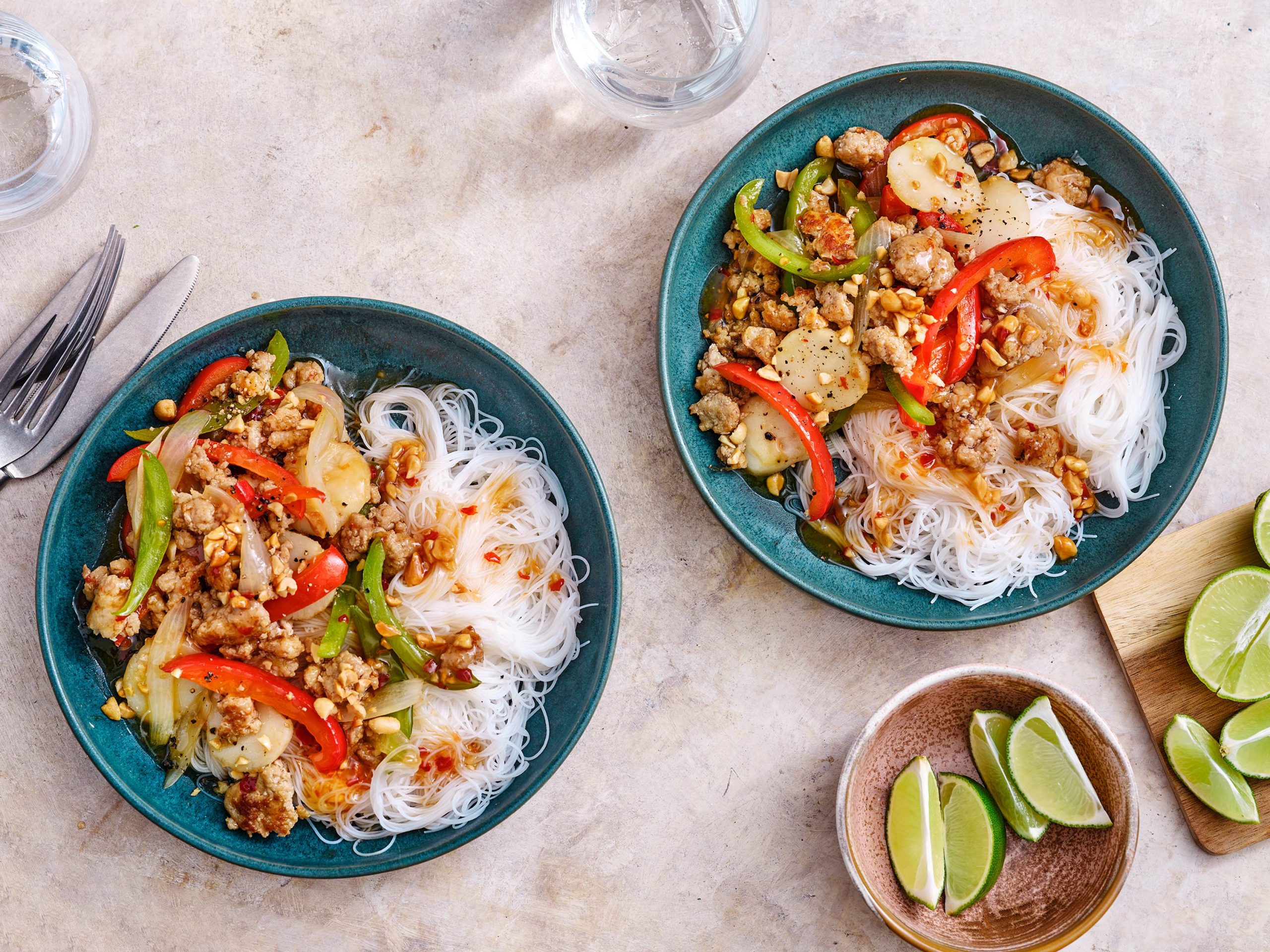 Sweet Chili Pork Stir-Fry with Noodles | Savory