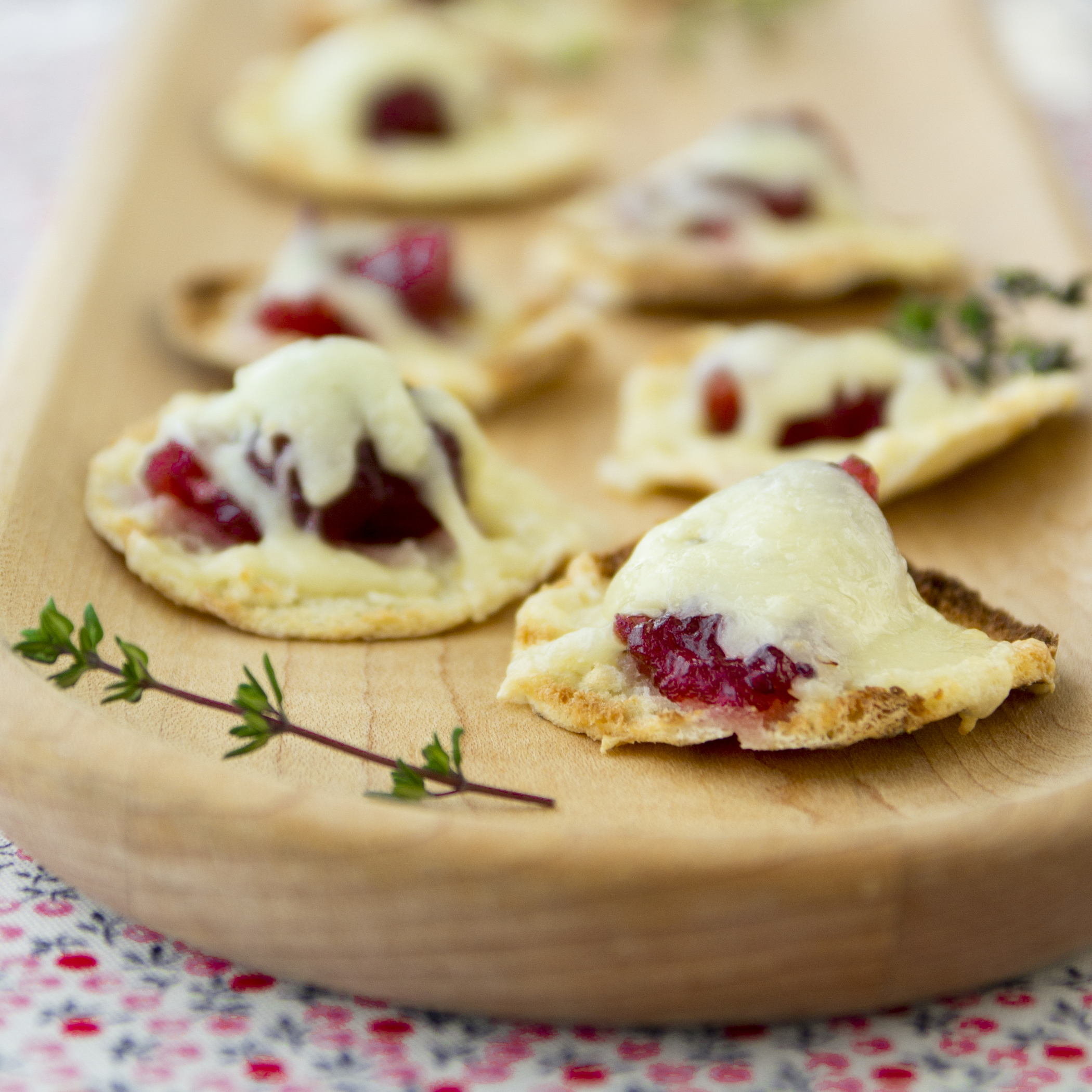 Cranberry Cheddar Pita Bites Savory