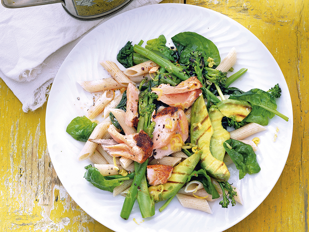 Pasta with Avocado and Salmon | Savory