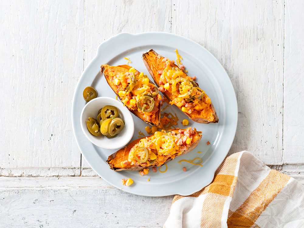 Texmex Twice Baked Sweet Potatoes | Savory