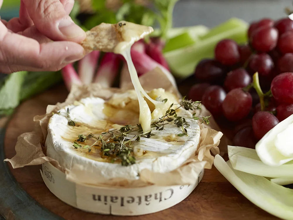 Baked Camembert with Hot Honey